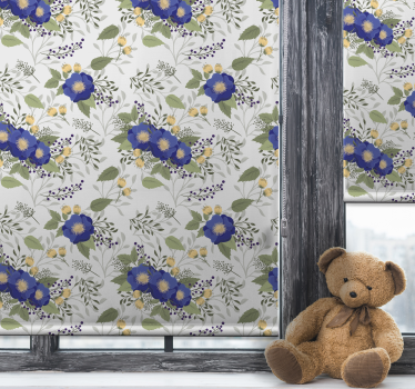 Multiflowers klassisk rullgardin - Tenstickers