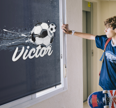 Original design med namn rullgardin fotboll - Tenstickers