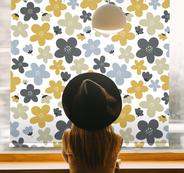 Pastellfärger abstrakt nordisk rullgardin - Tenstickers