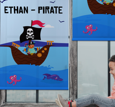 Piratbåt personlig persienner - Tenstickers