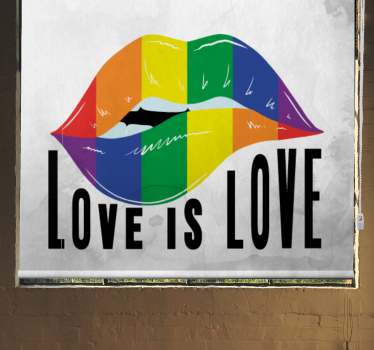 Pride day läppar koncept andra rullgardiner - Tenstickers
