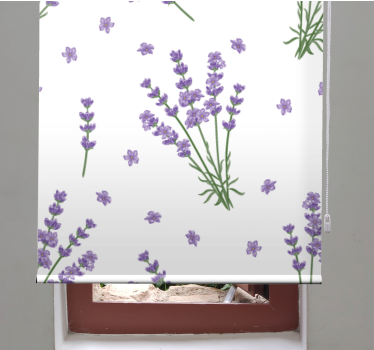 Provensalsk lavendel växt blomma rullgardin - Tenstickers