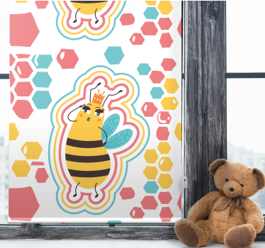 Queen bee illustration barn rullgardin - Tenstickers