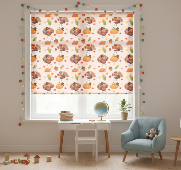 Rrullgardin barn coola thanksgiving kalkoner - Tenstickers