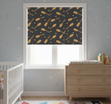 Rrullgardin barn orange racketar - Tenstickers