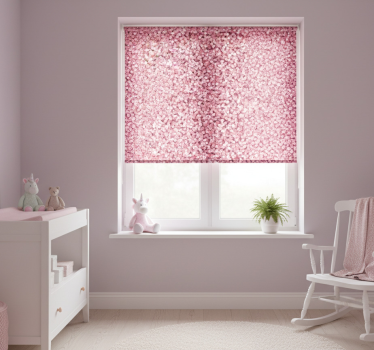 Rrullgardin barn rosa glittra - Tenstickers