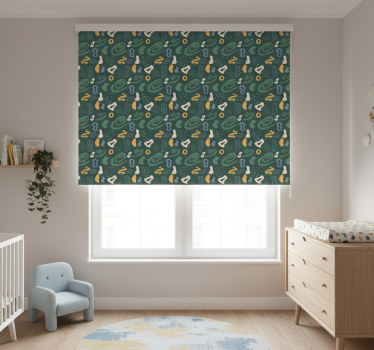 Rullgardin barn abstrakta minimalistiska mönster - Tenstickers