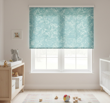 Rullgardin barn babyelefanter - Tenstickers
