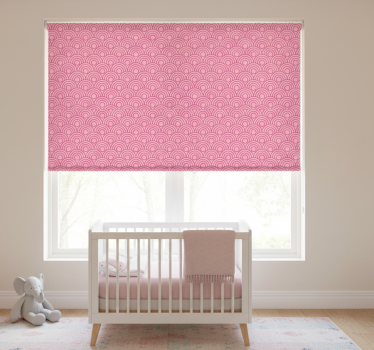 Rullgardin barn i mörk och ljus rosa form - Tenstickers