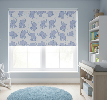 Rullgardin barn liten elefant och bubblor - Tenstickers