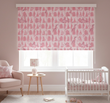 Rullgardin barn vacker rosa ren - Tenstickers