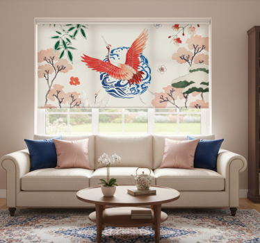 Rullgardin vardagsrum chinoiserie - Tenstickers