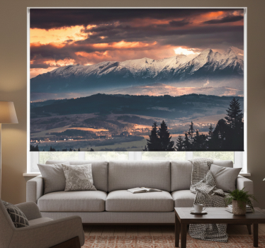Rullgardin vardagsrum golden top polish tatry - Tenstickers