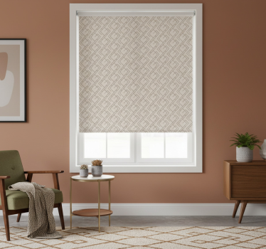 Rullgardin vardagsrum i mid-century stil - Tenstickers