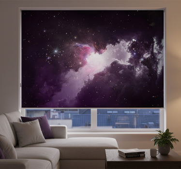 Rullgardin vardagsrum liten kosmisk regn - Tenstickers