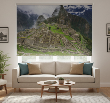 Rullgardin vardagsrum machu picchu - Tenstickers