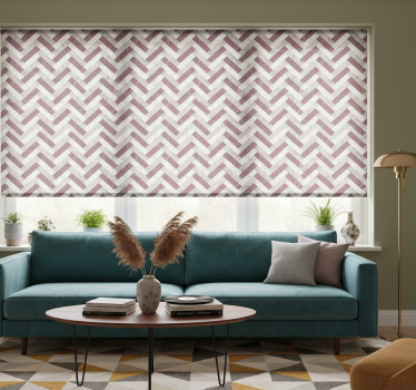 Rullgardin vardagsrum mönster i mid-century stil - Tenstickers