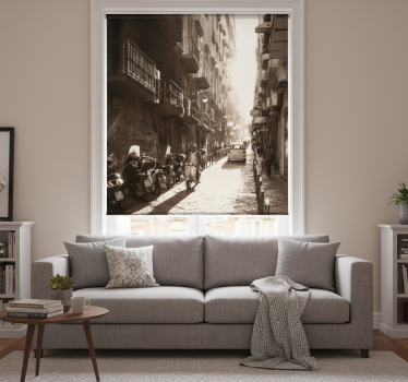 Rullgardin vardagsrum naples vintage - Tenstickers