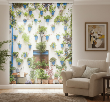 Rullgardin vardagsrum patio andaluz - Tenstickers