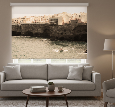Rullgardin vardagsrum polignano havlandskap - Tenstickers