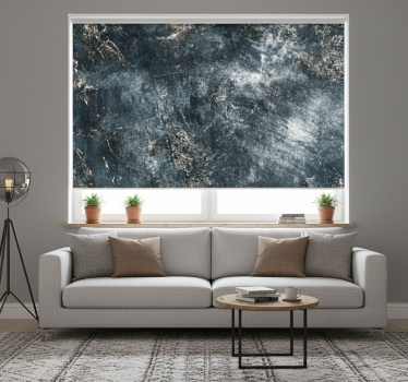 Rullgardin vardagsrum slitet design industriell stil - Tenstickers