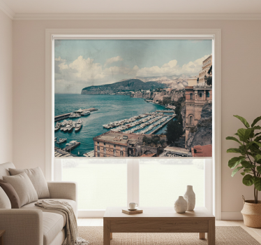 Rullgardin vardagsrum sorrento landskap södra italien - Tenstickers