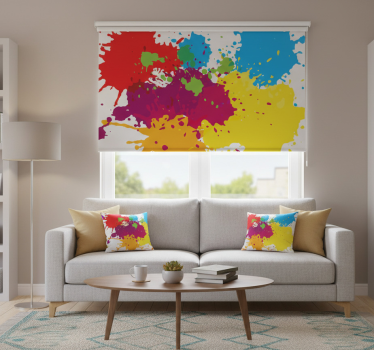 Rullgardin vardagsrum splash spots - Tenstickers