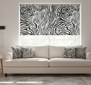 Rullgardin vardagsrum zebra textur - Tenstickers
