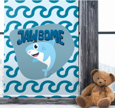 Baby haj med namn Rrullgardin barn - Tenstickers