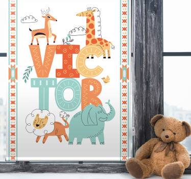 Vilda djur med namn Rrullgardin barn - Tenstickers