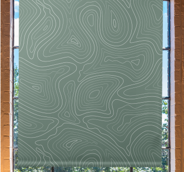 Topografi design texturer och mönster rullgardin - Tenstickers