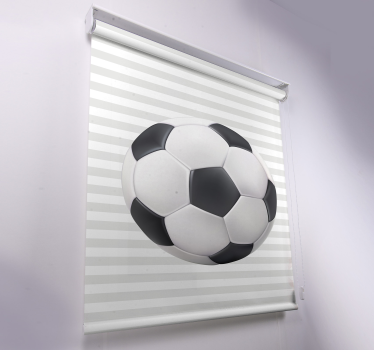 Vit och svart bollRullgardin fotboll - Tenstickers