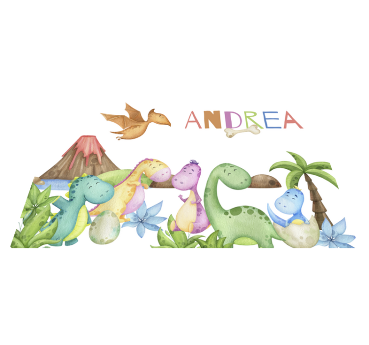 Jurasscen bordstabletter med namn - Tenstickers