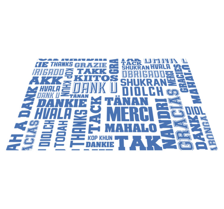 Tack på många språk restaurangplaceringar - Tenstickers