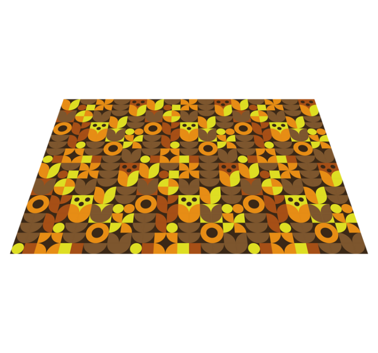 Abstrakta 70-tal vinylplattformar - Tenstickers