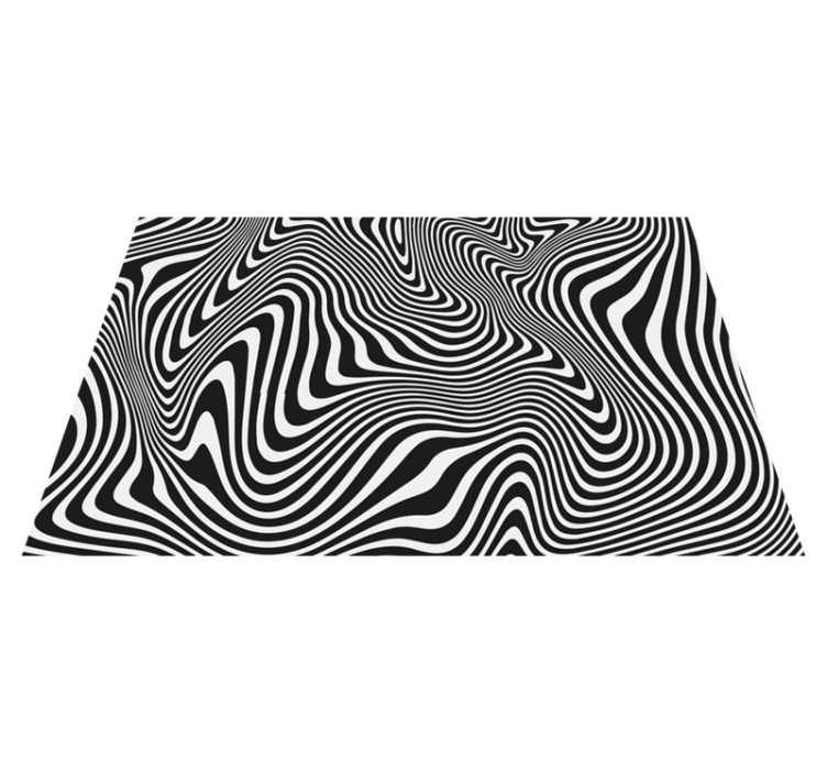 3d-effekt linjer zebra bordstabletter - Tenstickers