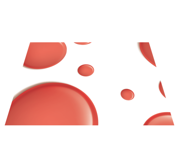 Röda moderna cirklar röda bordstabletter - Tenstickers