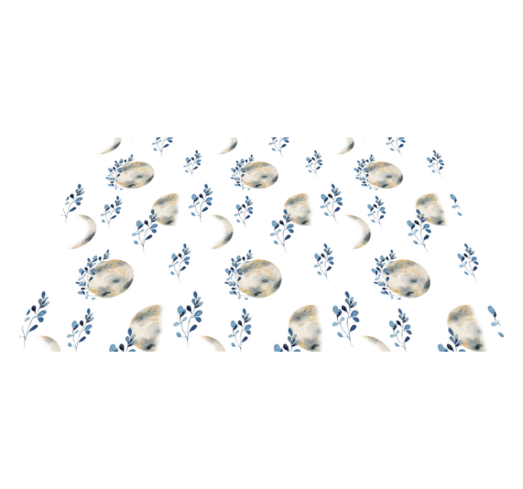 Månfaser tryckta rektangulära vinylplattformar - Tenstickers