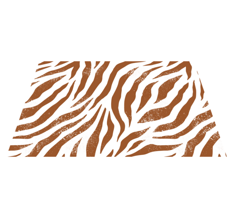 Bruna zebra djurtryck original bordstabletter - Tenstickers