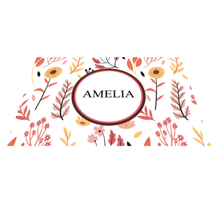 Färgglada blommor över vita bordstabletter - Tenstickers