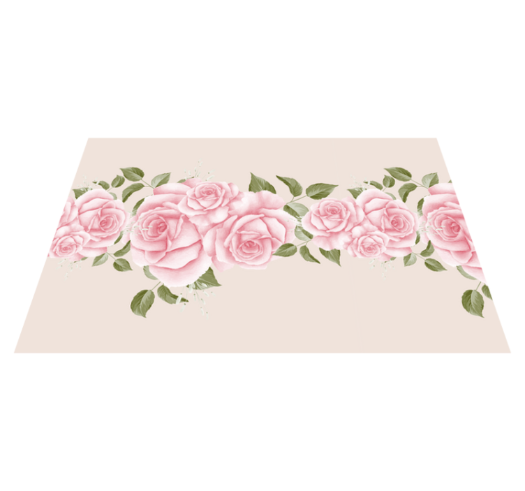 Vintage rosa rosmönster eleganta bordstabletter - Tenstickers