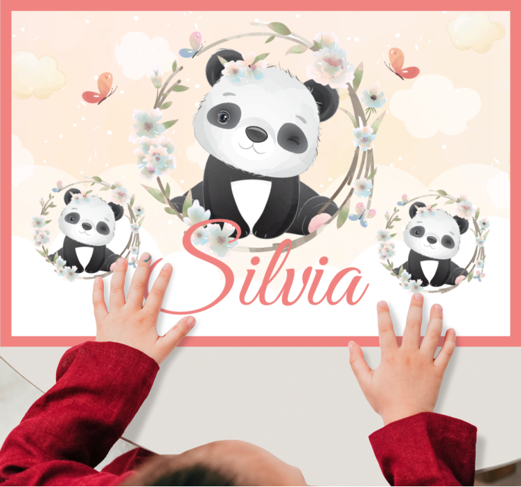 Bordstabletter barnen charming panda arrangement - Tenstickers