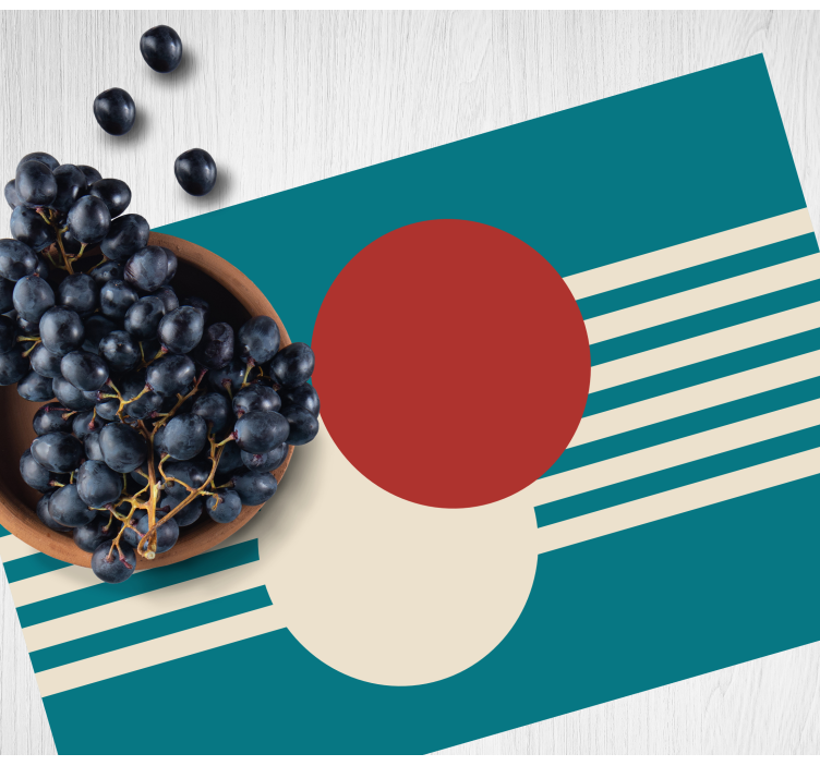 Abstract färgglada former bordstabletter modernt - Tenstickers