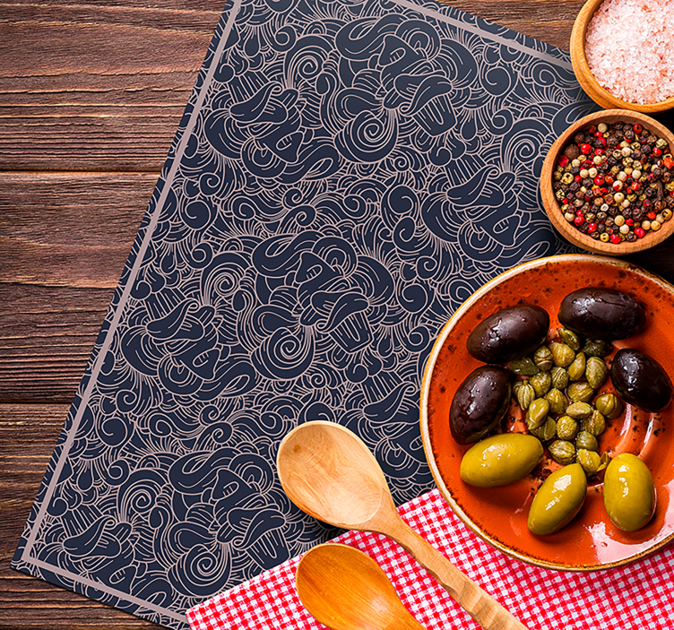 Abstrakt paisley skriver ut paisley bordstabletter - Tenstickers