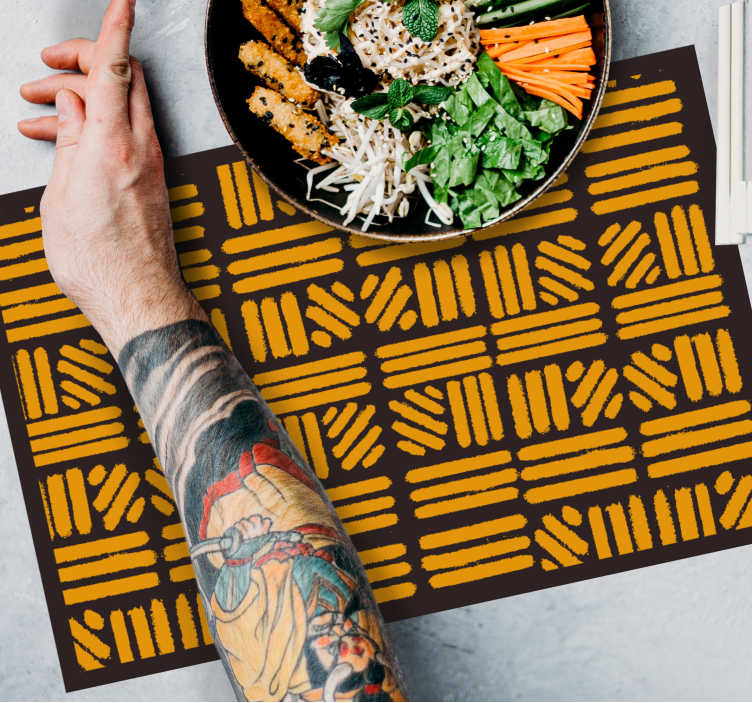 Afrikansk stil abstrakt konst bordstablett - Tenstickers