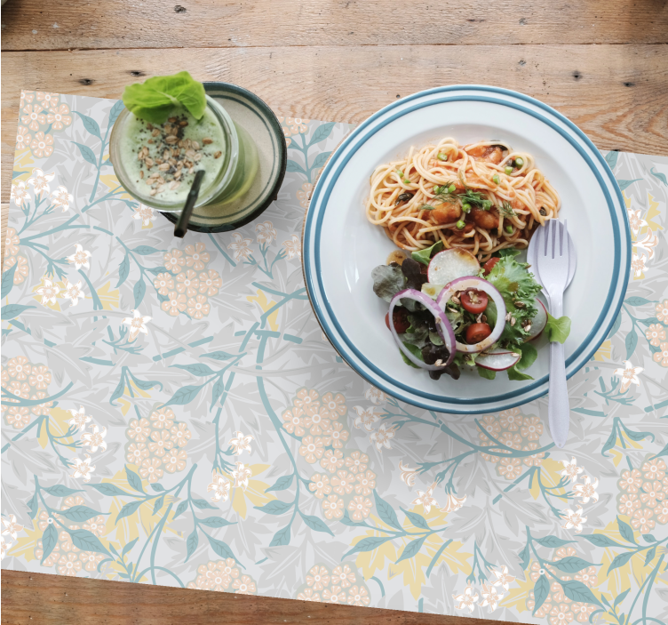 Blommig inspirerad textur bordstabletter - Tenstickers