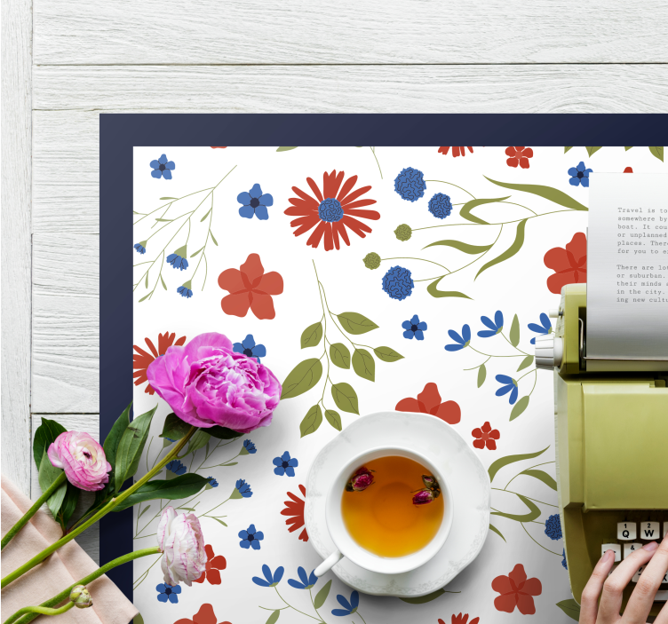 Bordstabletter barnen blommönster glädje - Tenstickers