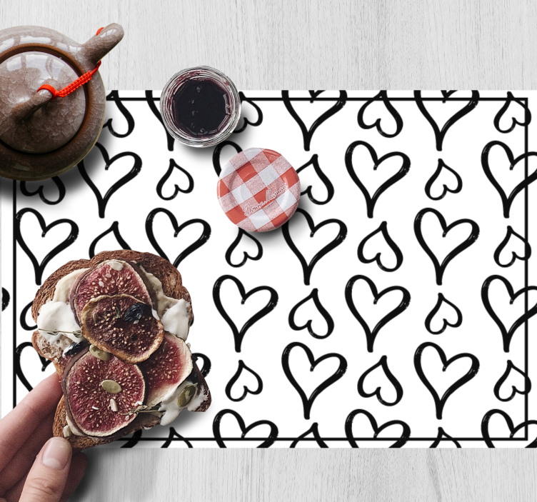 Bordstabletter barnen hjärtformad lekfull - Tenstickers