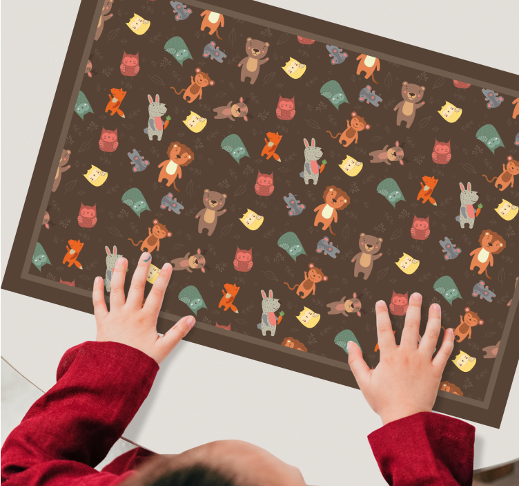 Bordstabletter barnen med djurmotiv - Tenstickers