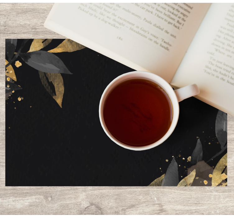 Bordstabletter elegant med förfinade bladmotiv - Tenstickers